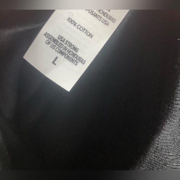 NWOT Sideways Emoji with Diagonal Mouth Black Tee - Size L - Picture 3 of 3